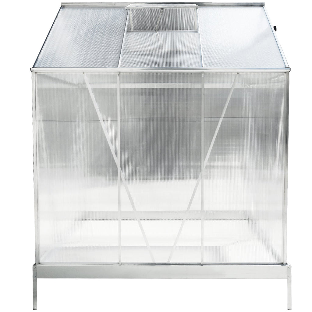 6.3' x 6.2' Polycarbonate Greenhouse, Heavy Duty Outdoor Aluminum Walk-in