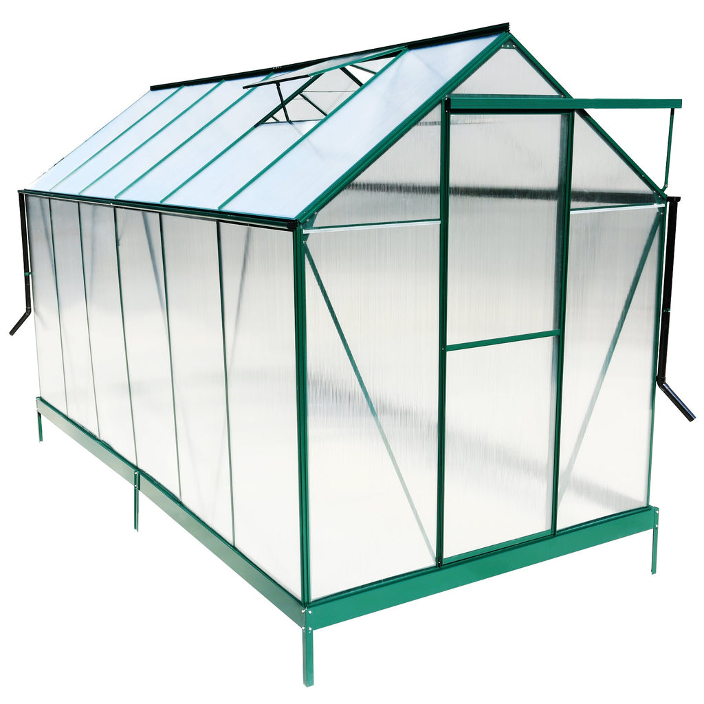 Heavy Duty Polycarbonate Greenhouse - 6.3'*12.2'*7'