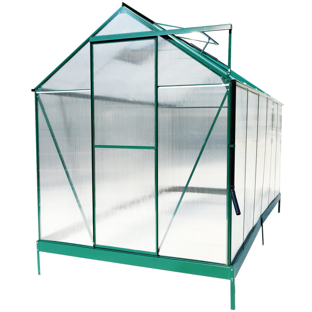 Heavy Duty Polycarbonate Greenhouse - 6.3'*12.2'*7'