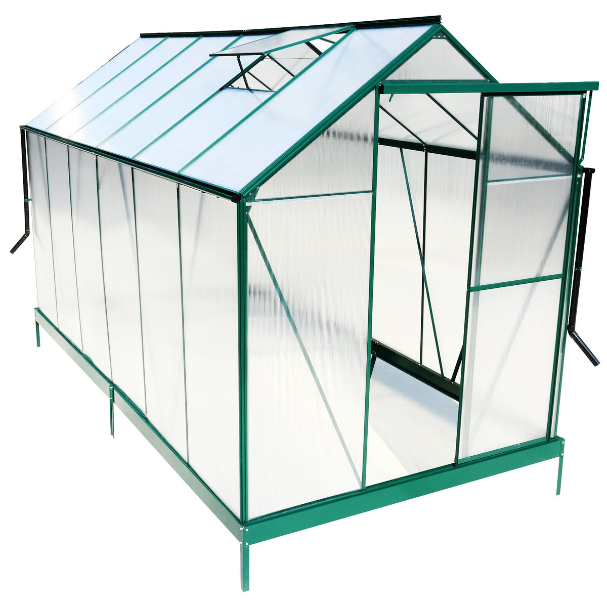 Heavy Duty Polycarbonate Greenhouse - 6.3'*12.2'*7'