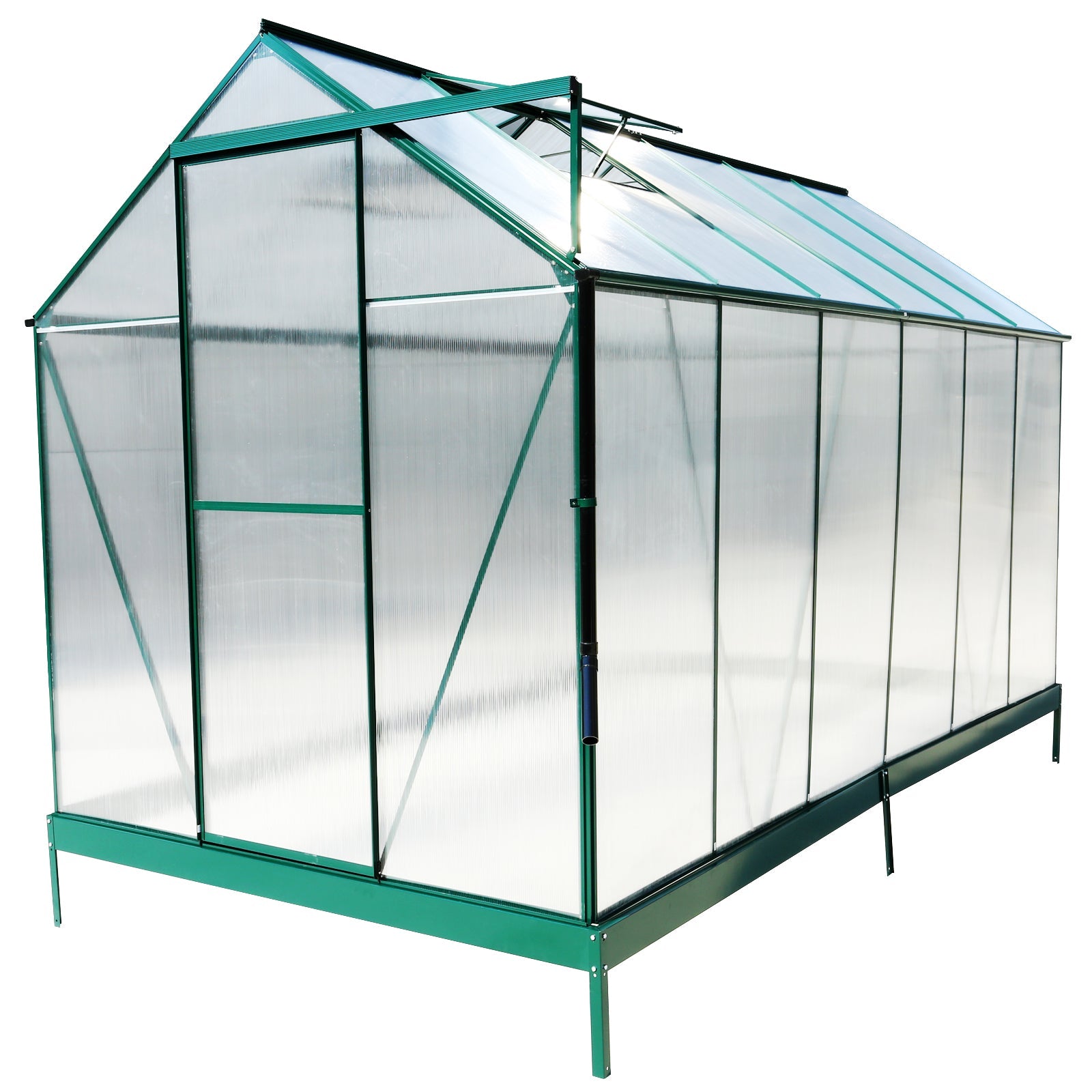 Heavy Duty Polycarbonate Greenhouse - 6.3'*12.2'*7'