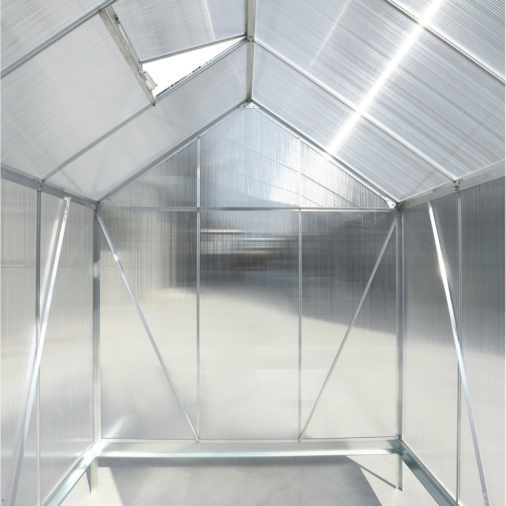 6.3' x 6.2' Polycarbonate Greenhouse, Heavy Duty Outdoor Aluminum Walk-in