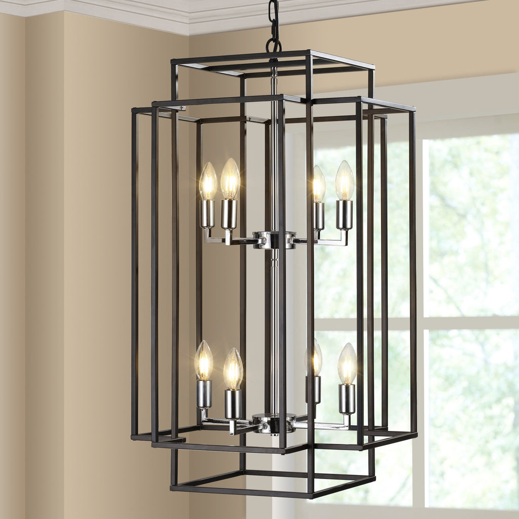 18" Modern 8-Light Pendant Chandelier