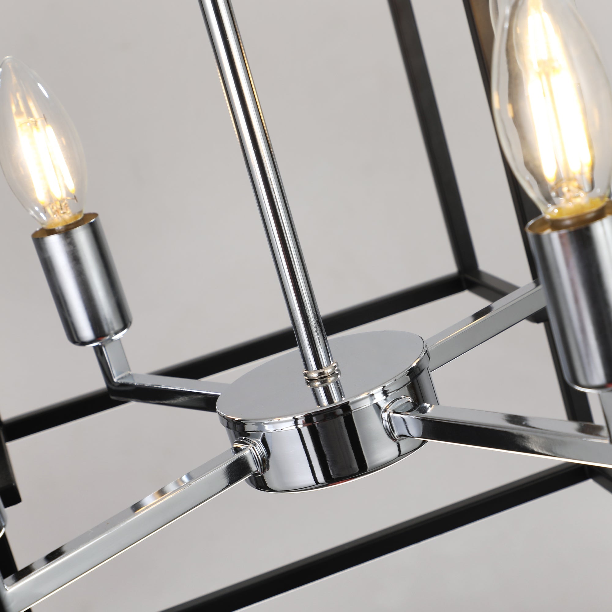 18" Modern 8-Light Pendant Chandelier