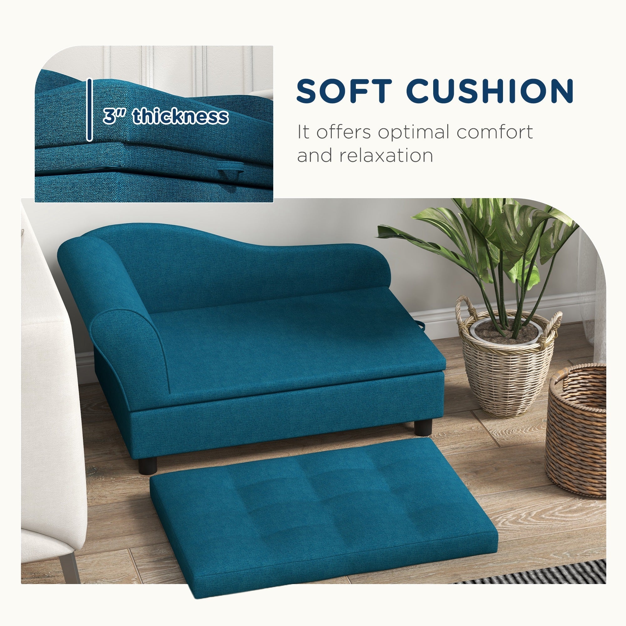 PawHut Pet Sofa for Small and Medium Dogs