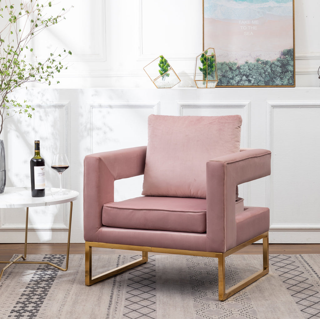 Lenola Contemporary Upholstered Accent Arm Chair