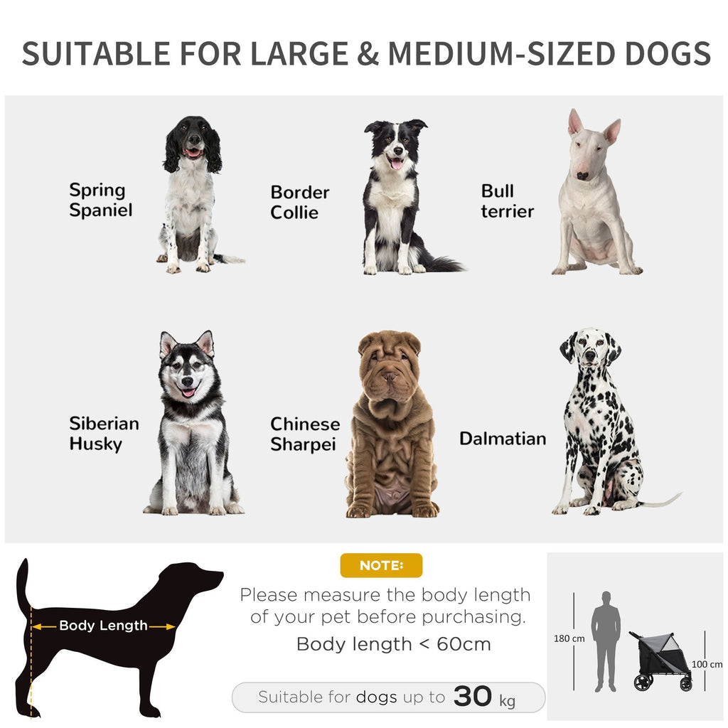 PawHut One-Click Foldable Doggy Stroller