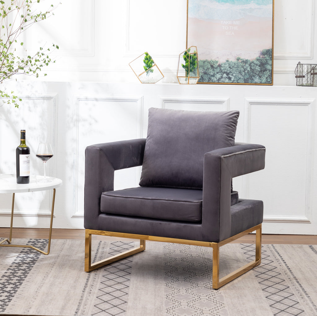 Lenola Contemporary Upholstered Accent Arm Chair