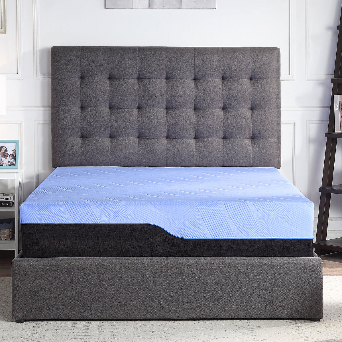 Bridgevine Home 12 Inch Refresh Hybrid Cooling GelCare Memory Foam and Coil Kids Mattress, Twin XL Size