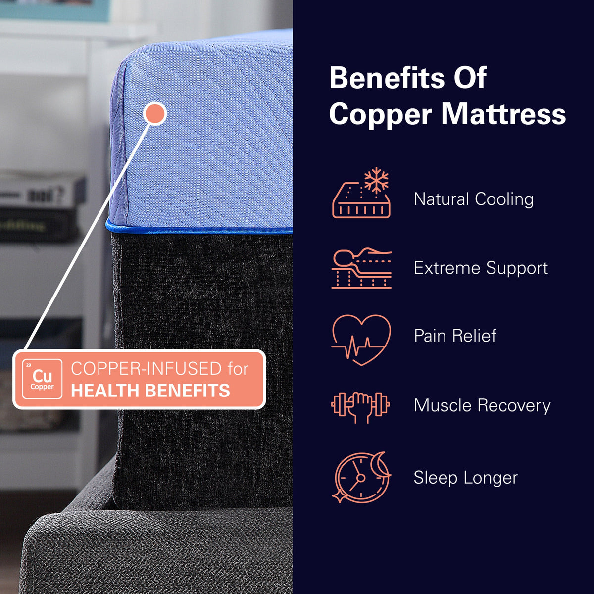 Bridgevine Home 12 Inch Refresh Hybrid Cooling GelCare Memory Foam and Coil Kids Mattress, Twin XL Size