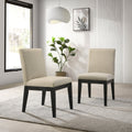 Rocco Contemporary Solid Wood Dining Chairs, Set of 2
