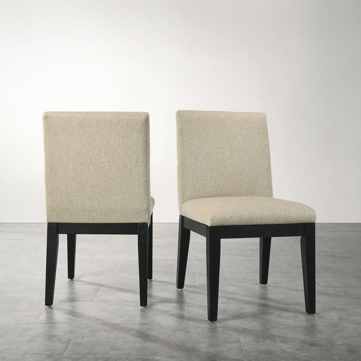 Rocco Contemporary Solid Wood Dining Chairs, Set of 2