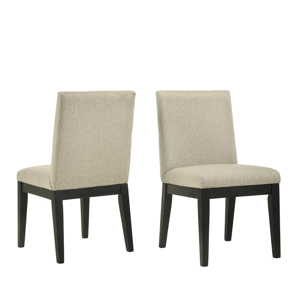 Rocco Contemporary Solid Wood Dining Chairs, Set of 2