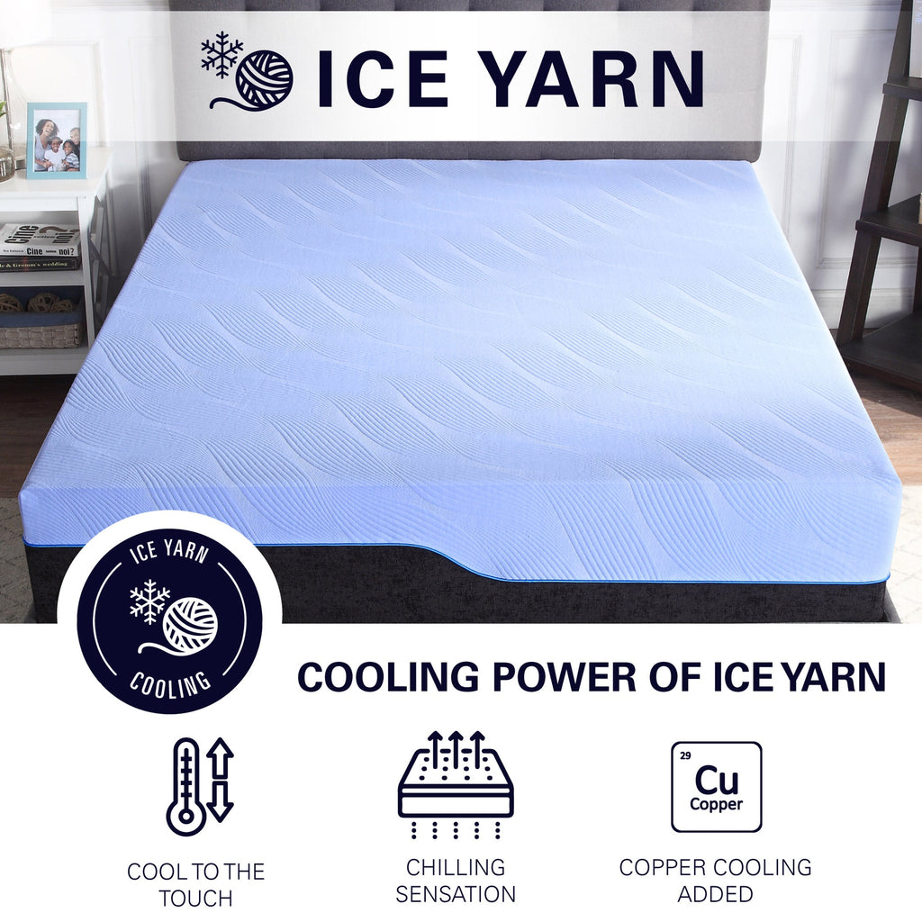 Bridgevine Home 12 Inch Refresh Hybrid Cooling GelCare Memory Foam and Coil Kids Mattress, Twin XL Size