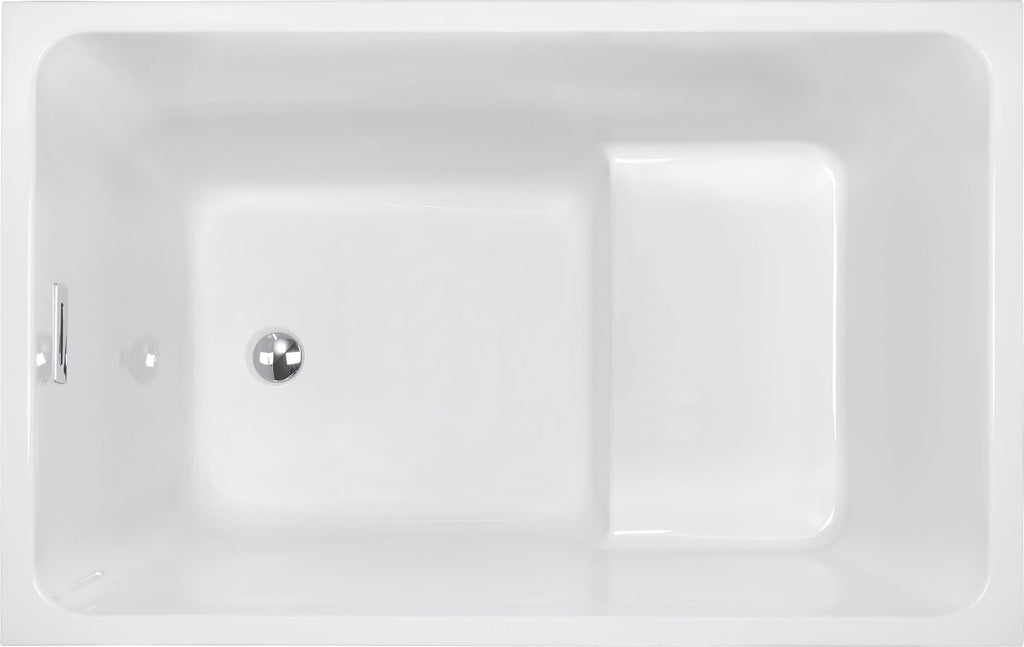 47" Acrylic Freestanding Bathtub with Seat