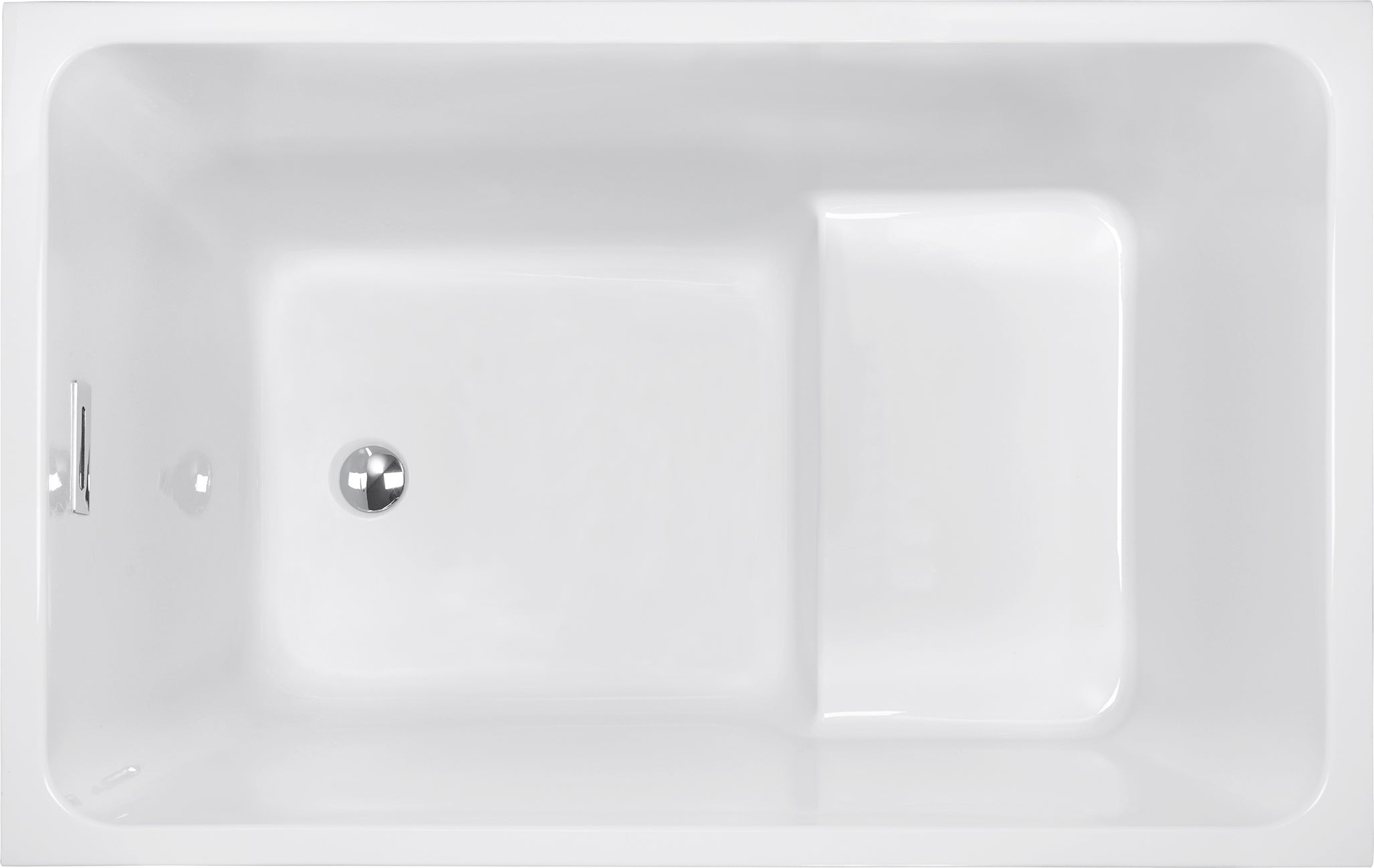 47" Acrylic Freestanding Bathtub with Seat
