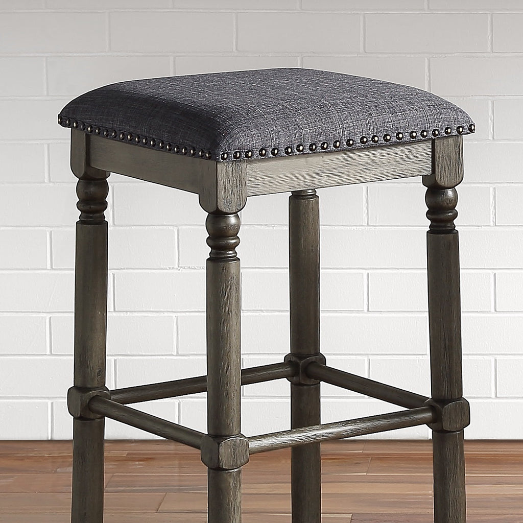 Arnhem Wood Upholstered Swivel Counter Height Stool, Set of 2