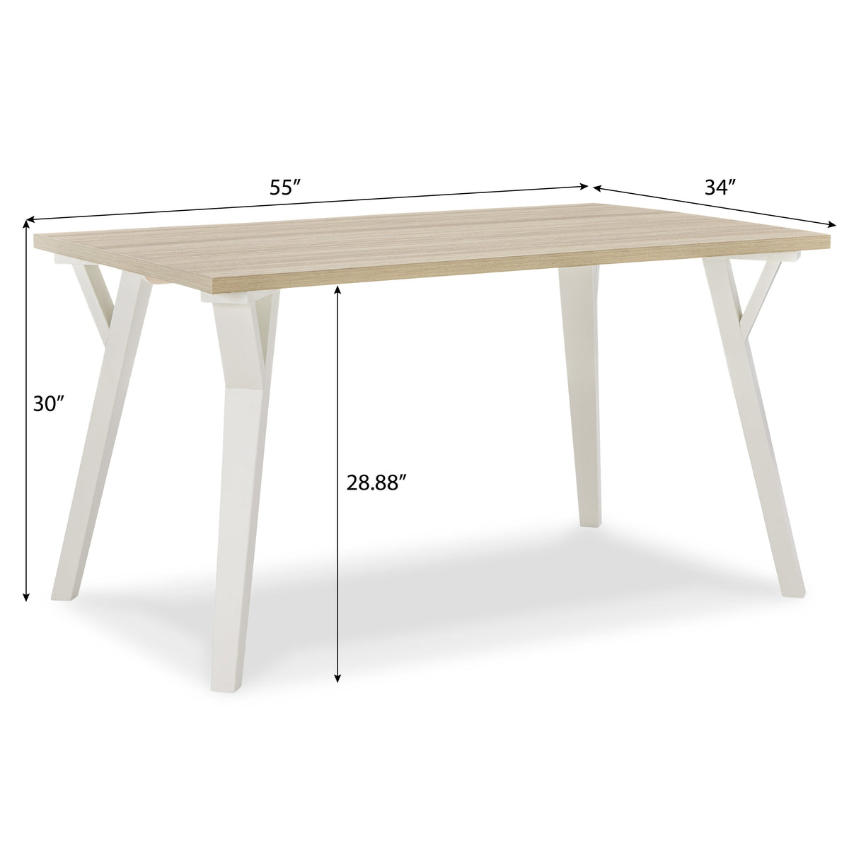 Alwynn Contemporary Rectangular Dining Table