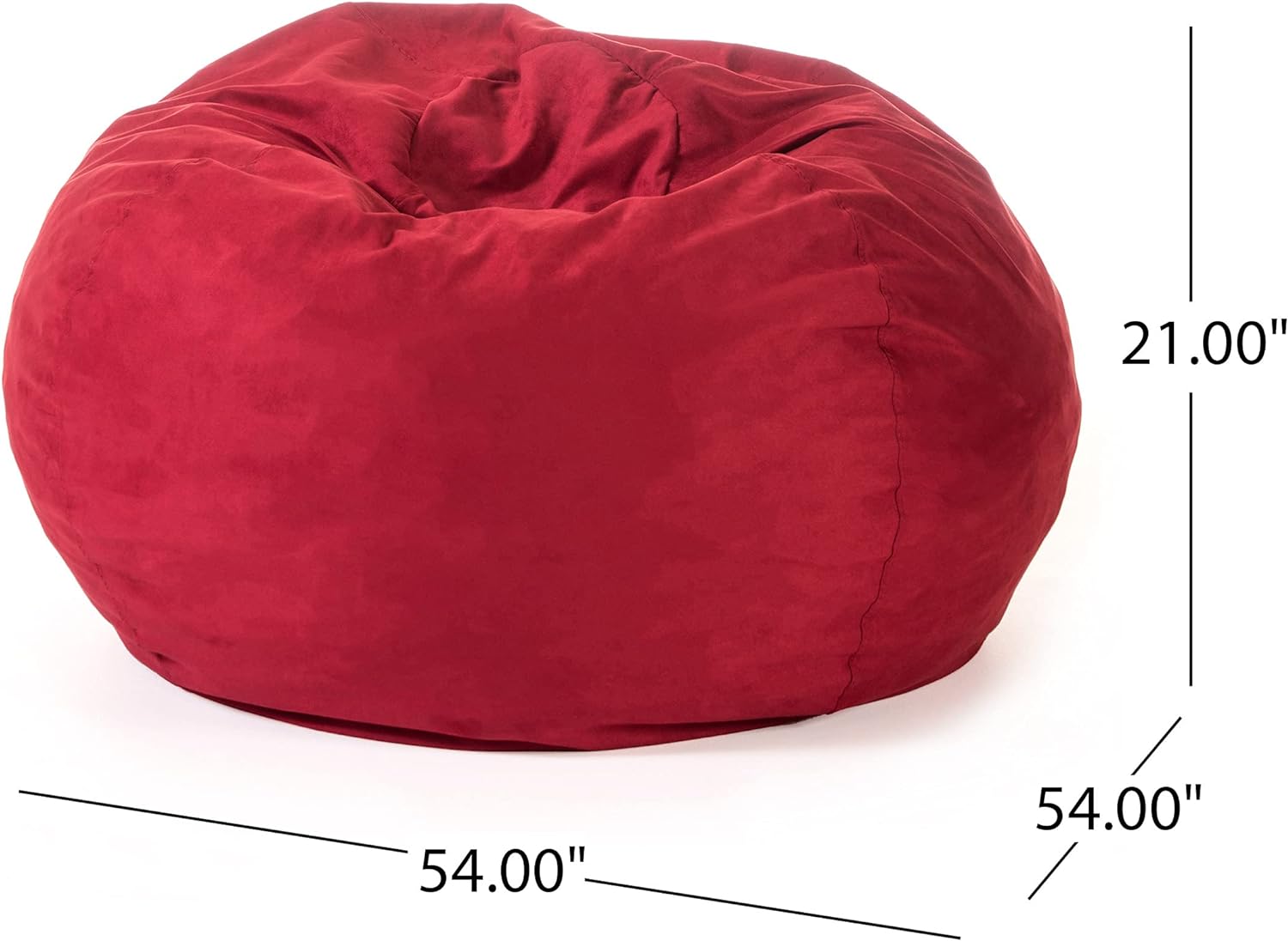 5-Foot Comfortable High-Density Shredded Foam Bean Bag Chair