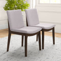 Modern Laura Mid-Century Modern Solid Wood Dining Chair Set