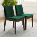 Laura Mid-Century Modern Solid Wood Dining Chair (Set of 2)