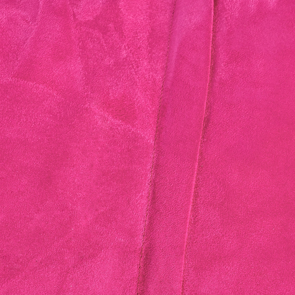 Michael 4 Foot Cylindrical Suede Bean Bag - Fuchsia