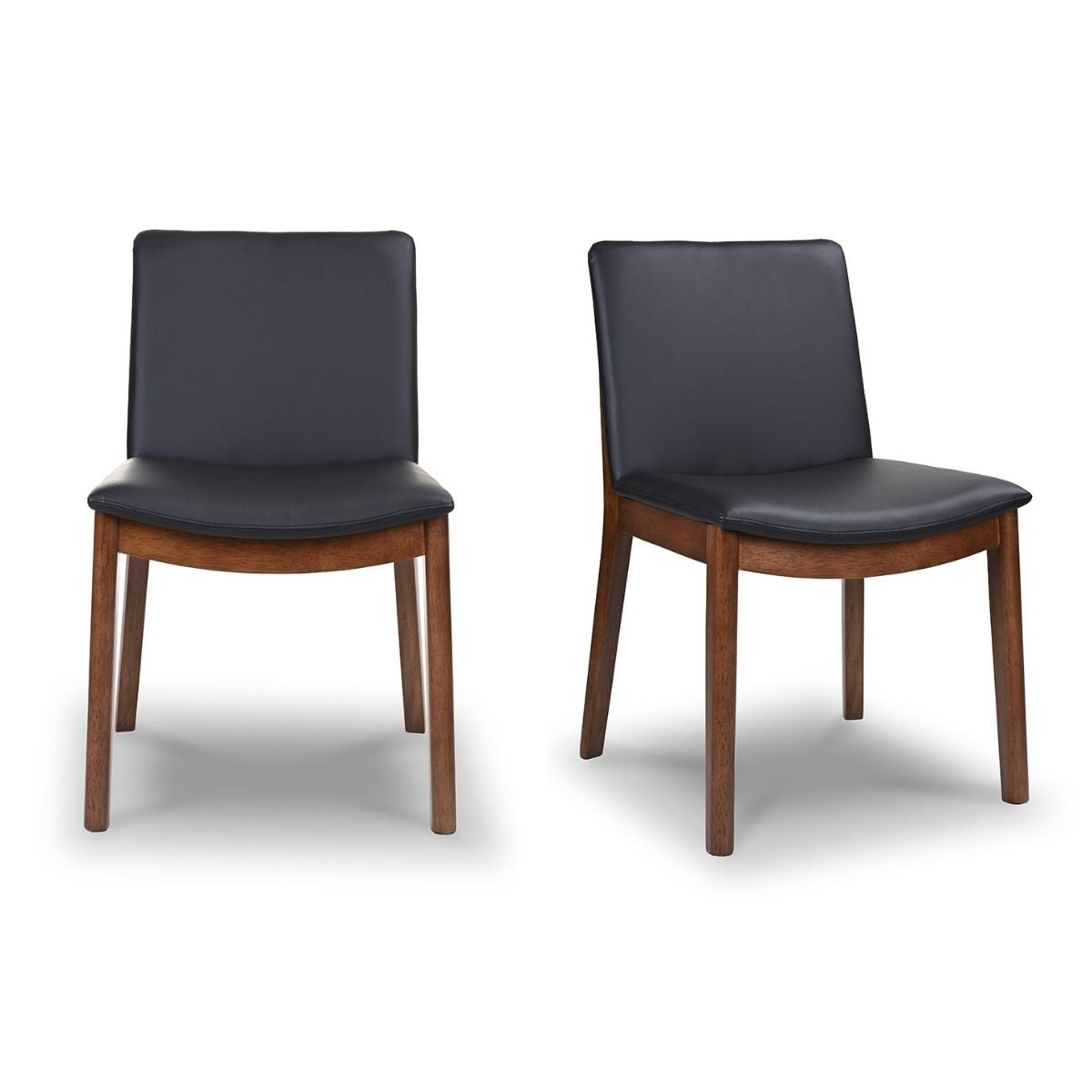 Laura Mid-Century Modern Solid Wood Dining Chair Set of 2