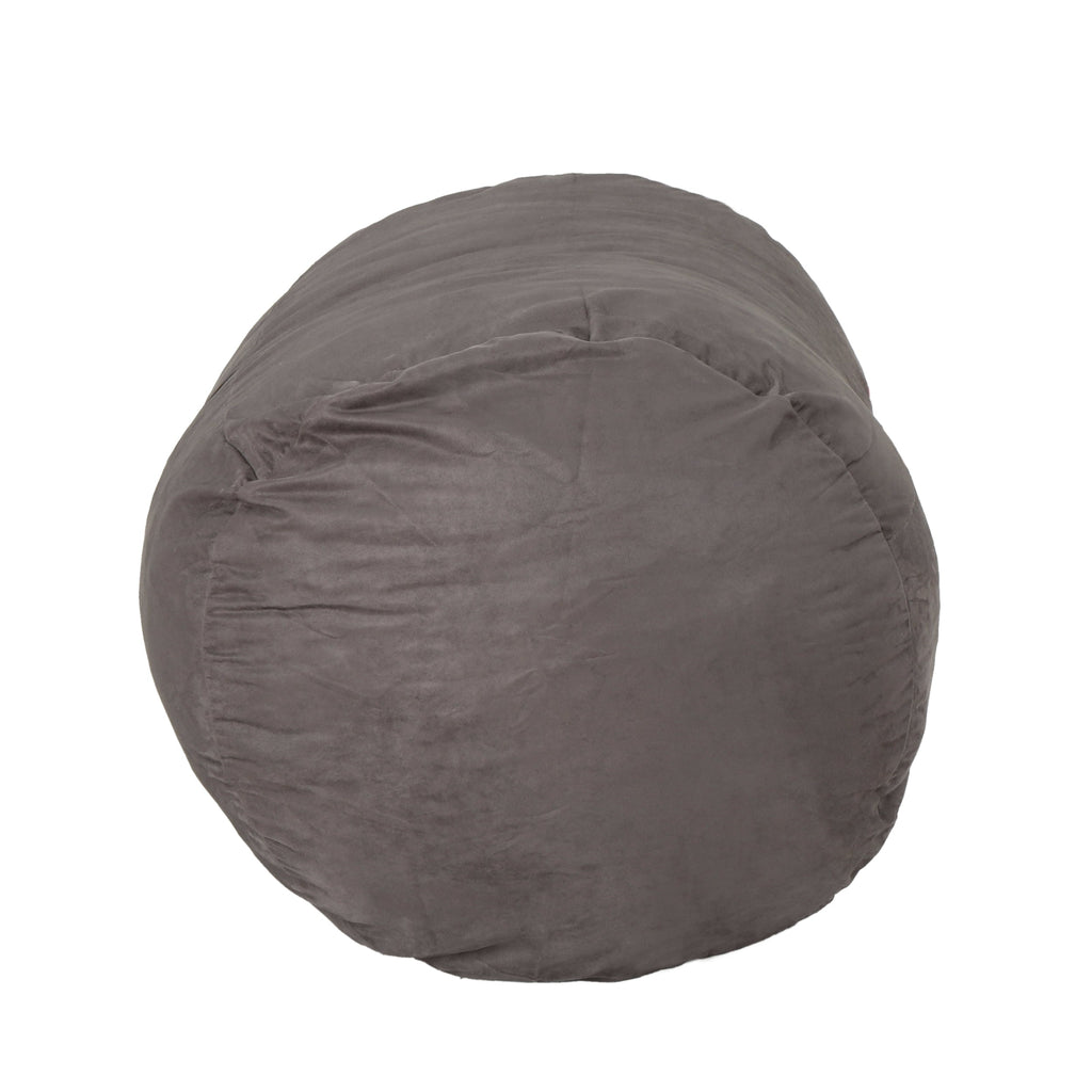 Michael 4 Foot Cylindrical Suede Bean Bag
