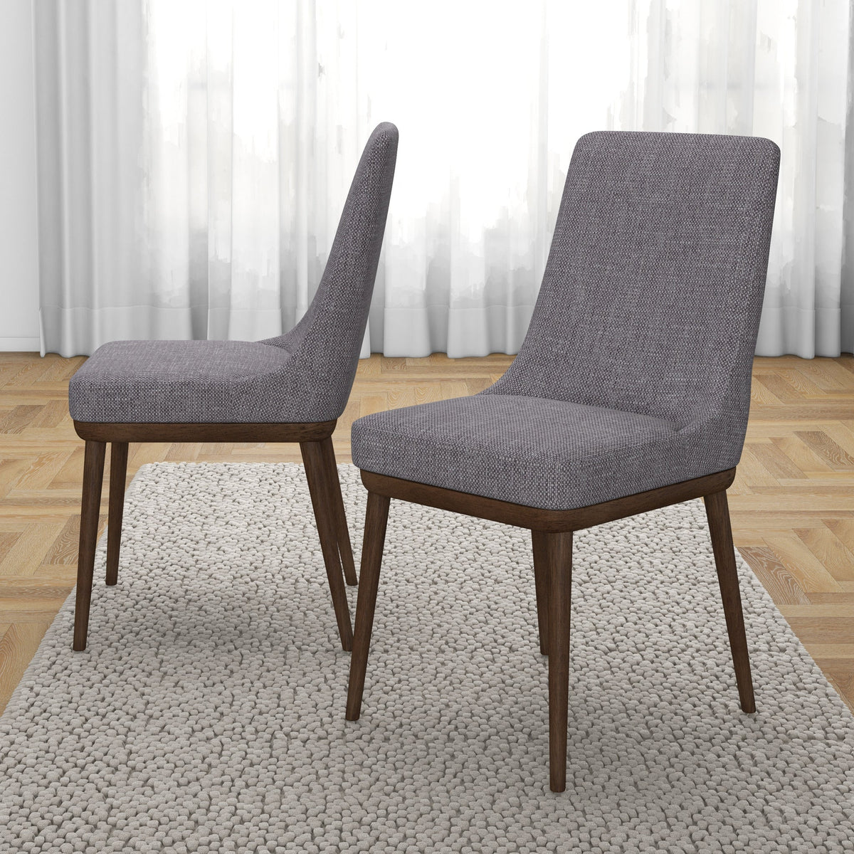 Kate Mid-Century Modern Dining Chair Set of 2