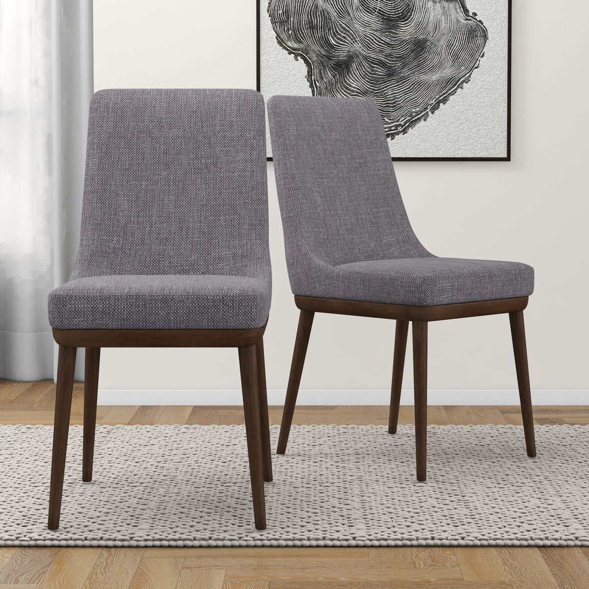 Kate Mid-Century Modern Dining Chair Set of 2