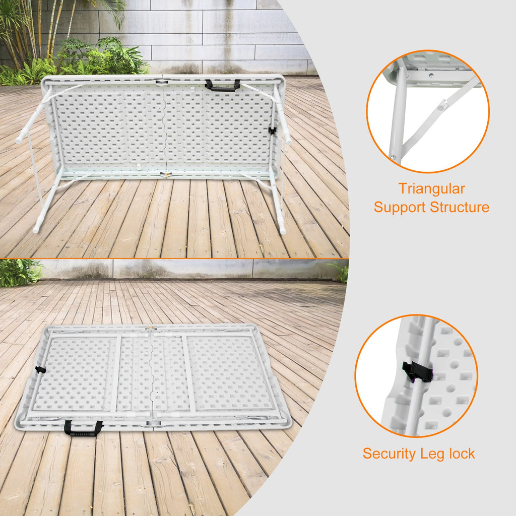 4ft Portable Folding Table - Maximum Weight 135KG