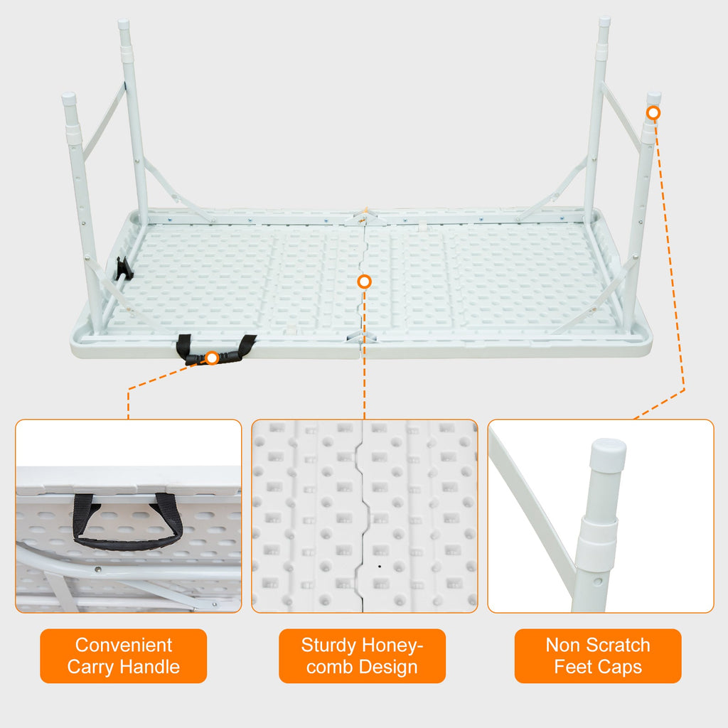 4ft Portable Folding Table - Maximum Weight 135KG