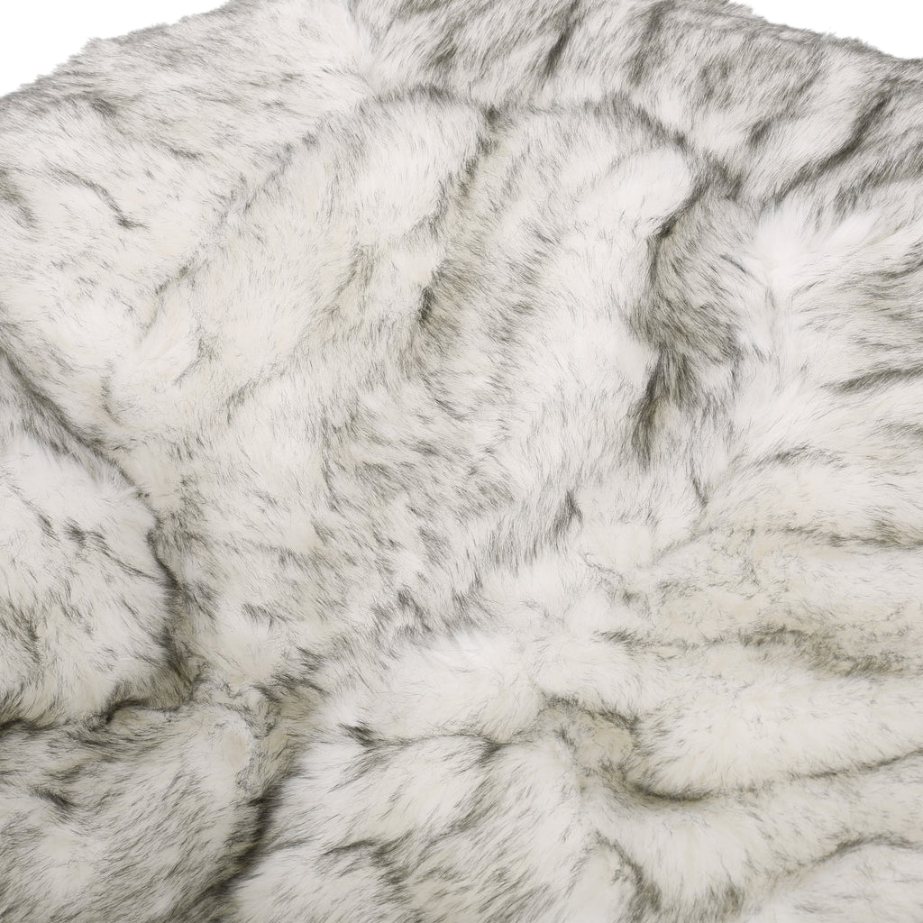 Negar 5 Foot Rounded Short Faux Fur Bean Bag