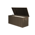 160 Gallon Outdoor Storage Deck Box - Waterproof Dark Brown