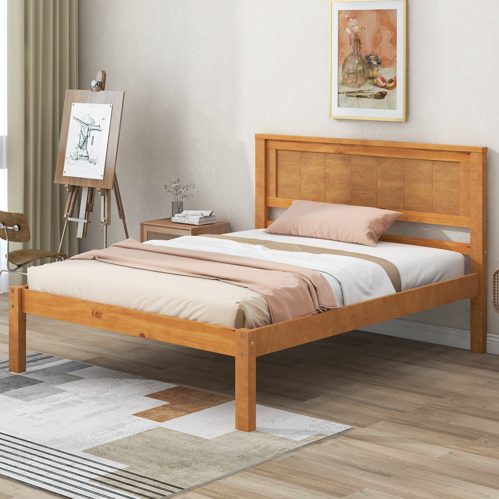 Twin Platform Bed Frame with Headboard