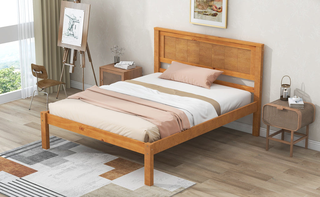 Twin Platform Bed Frame with Headboard