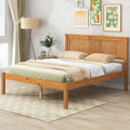 Platform Bed Frame with Headboard, Wood Slat Support, Full