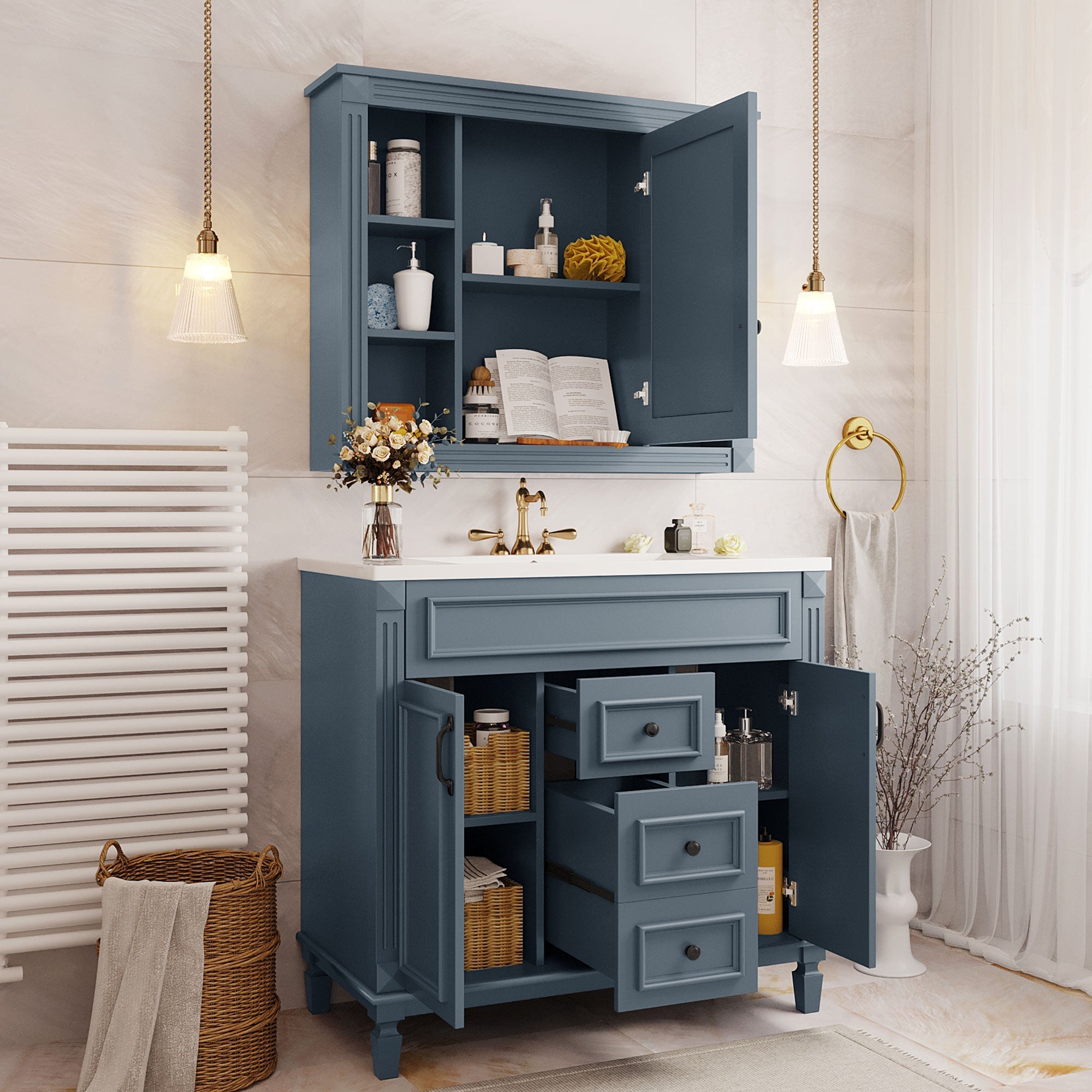 36'' Bathroom Vanity with Top Sink, Royal