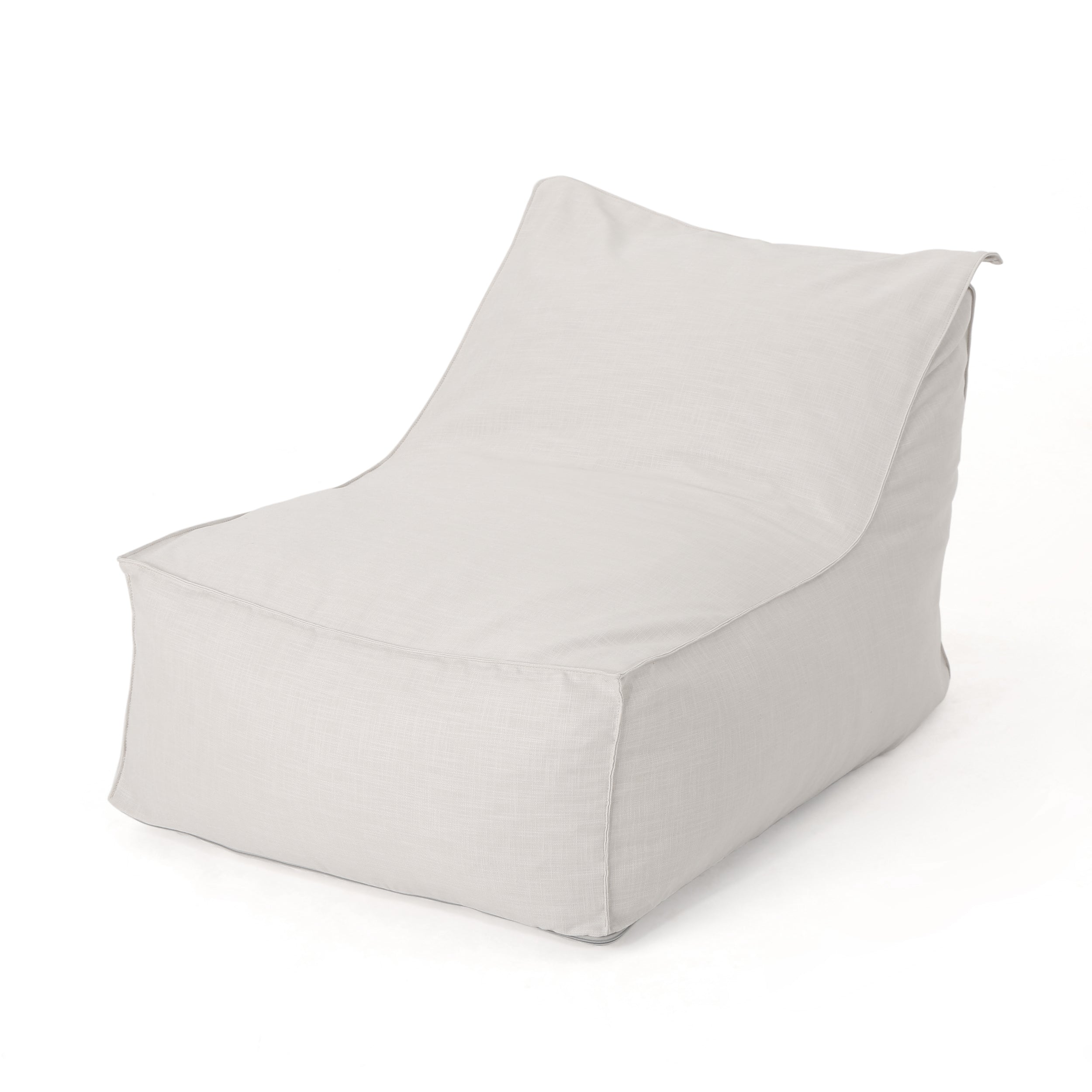 Ettie 3 Ft. Water Resistant Fabric Bean Bag Chair, Khaki
