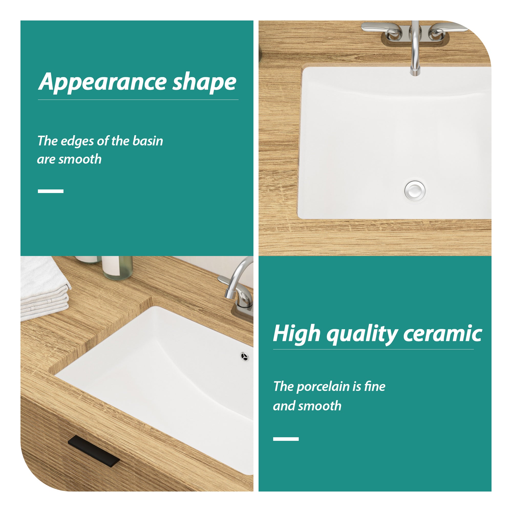 Modern Bathroom Undermount Sink