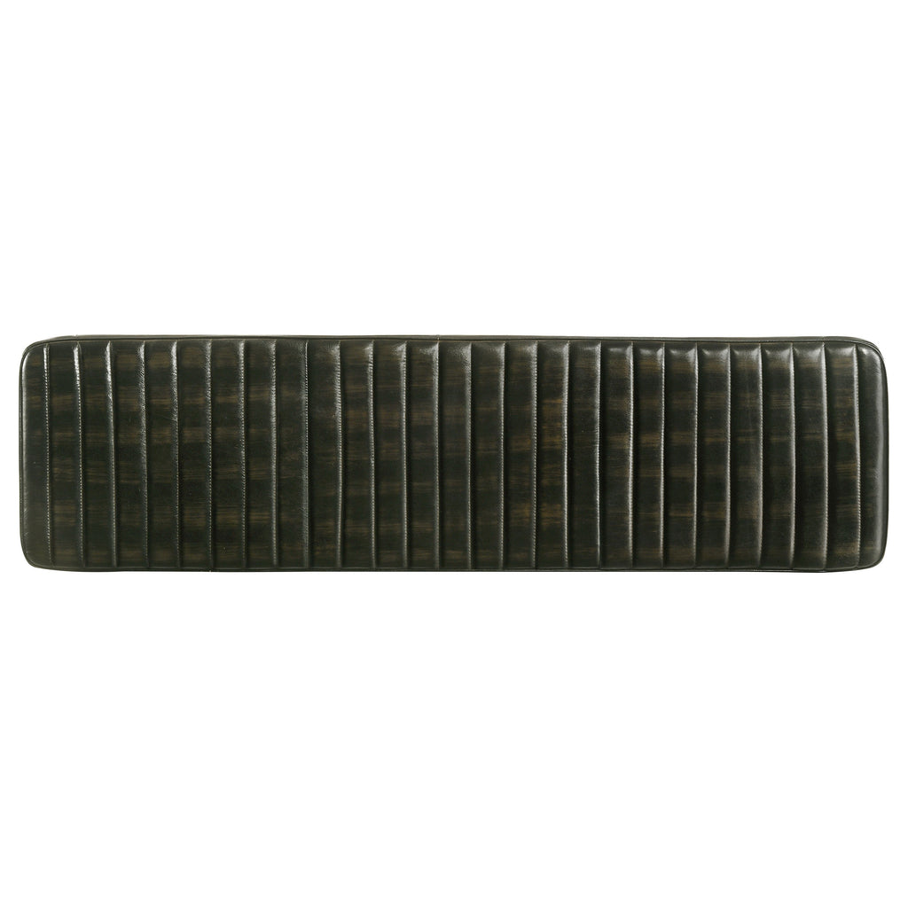 Espresso Upholstered Dining Bench