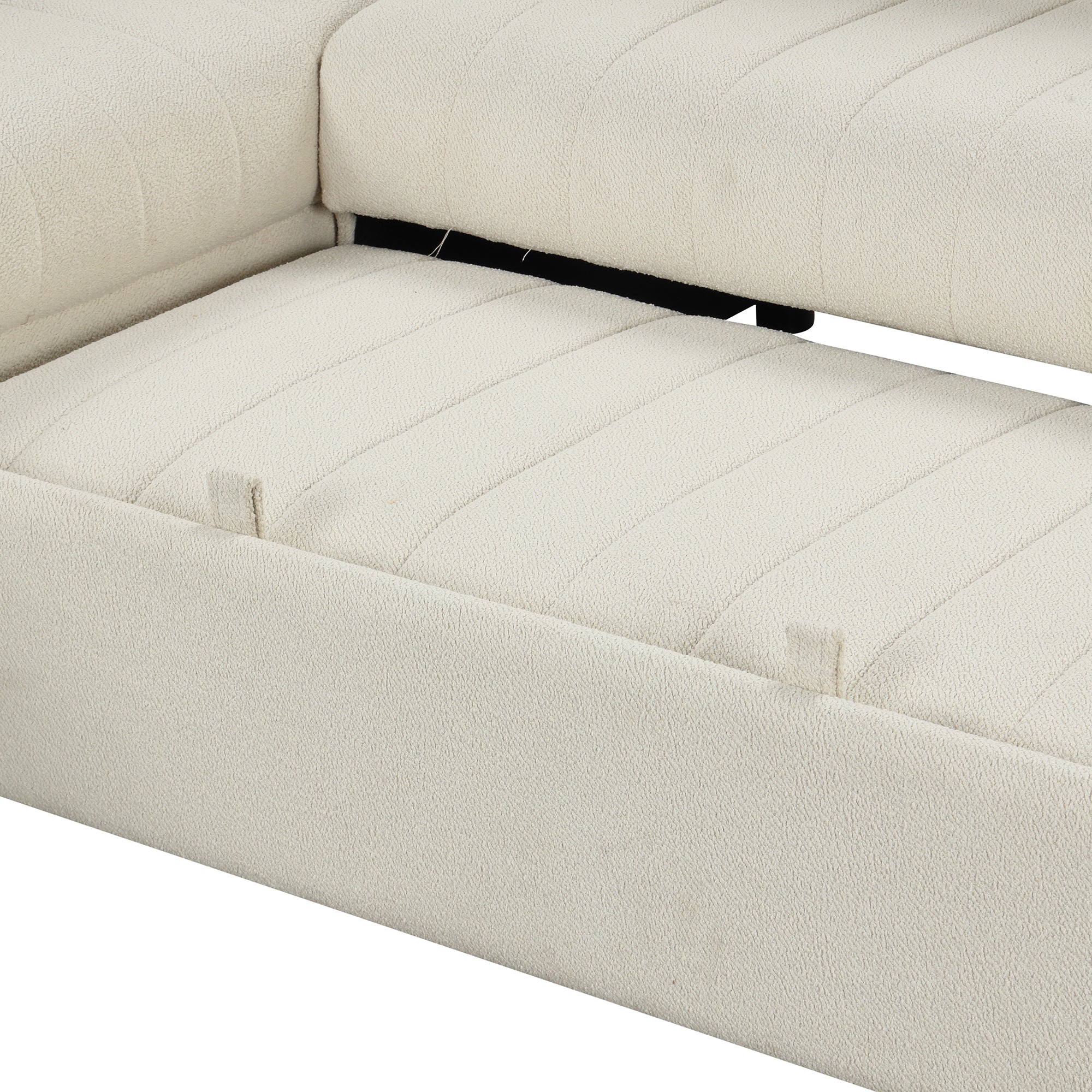 82.6" L-Shaped Sectional Pull Out Sofa Bed