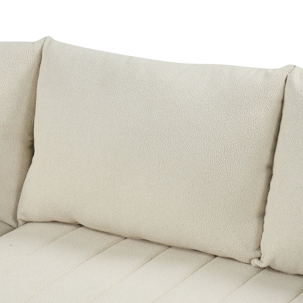 82.6" L-Shaped Sectional Pull Out Sofa Bed