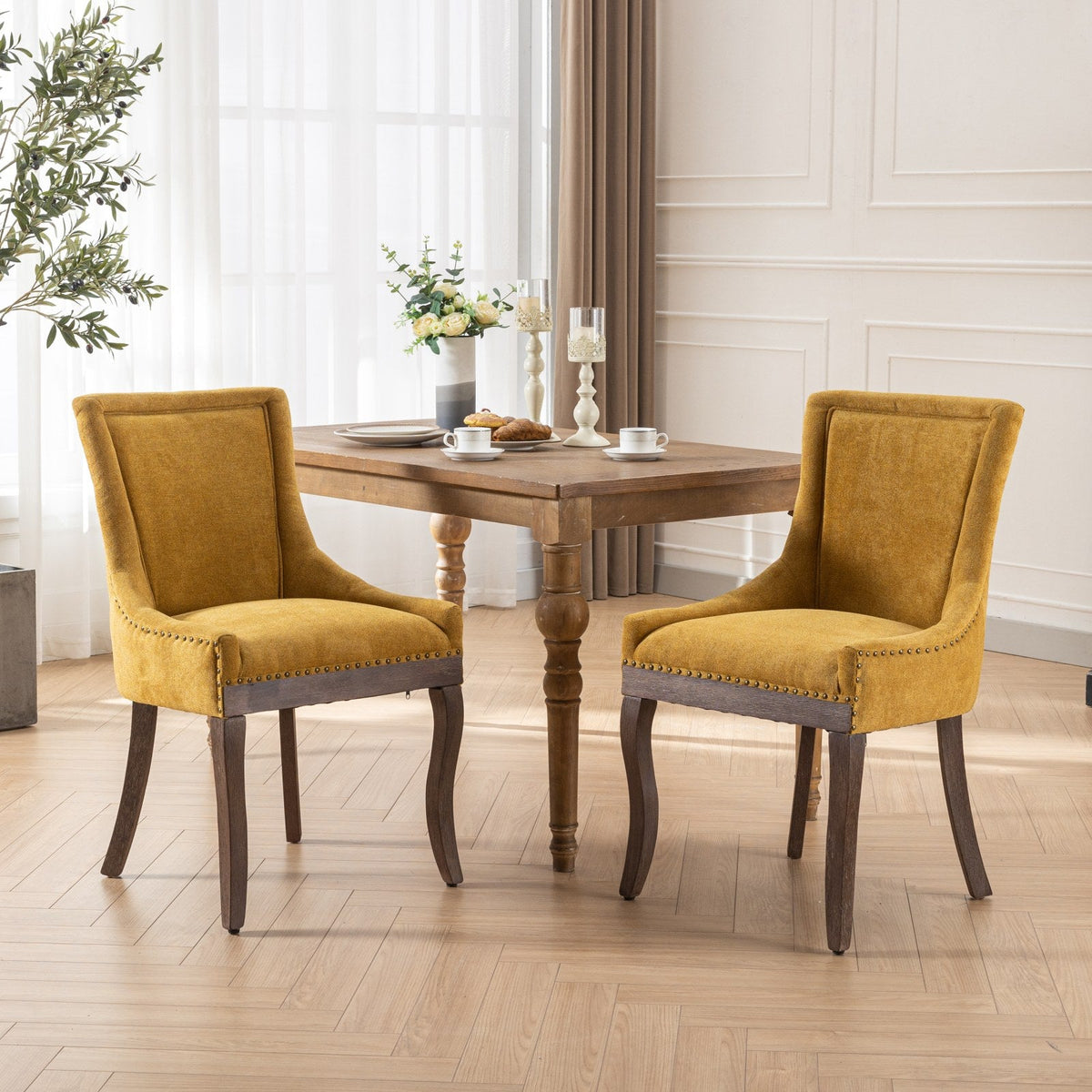A&A Furniture Ultra Side Dining Chair Set of 2