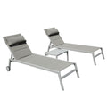Outdoor Patio Chaise Lounge Set of 3