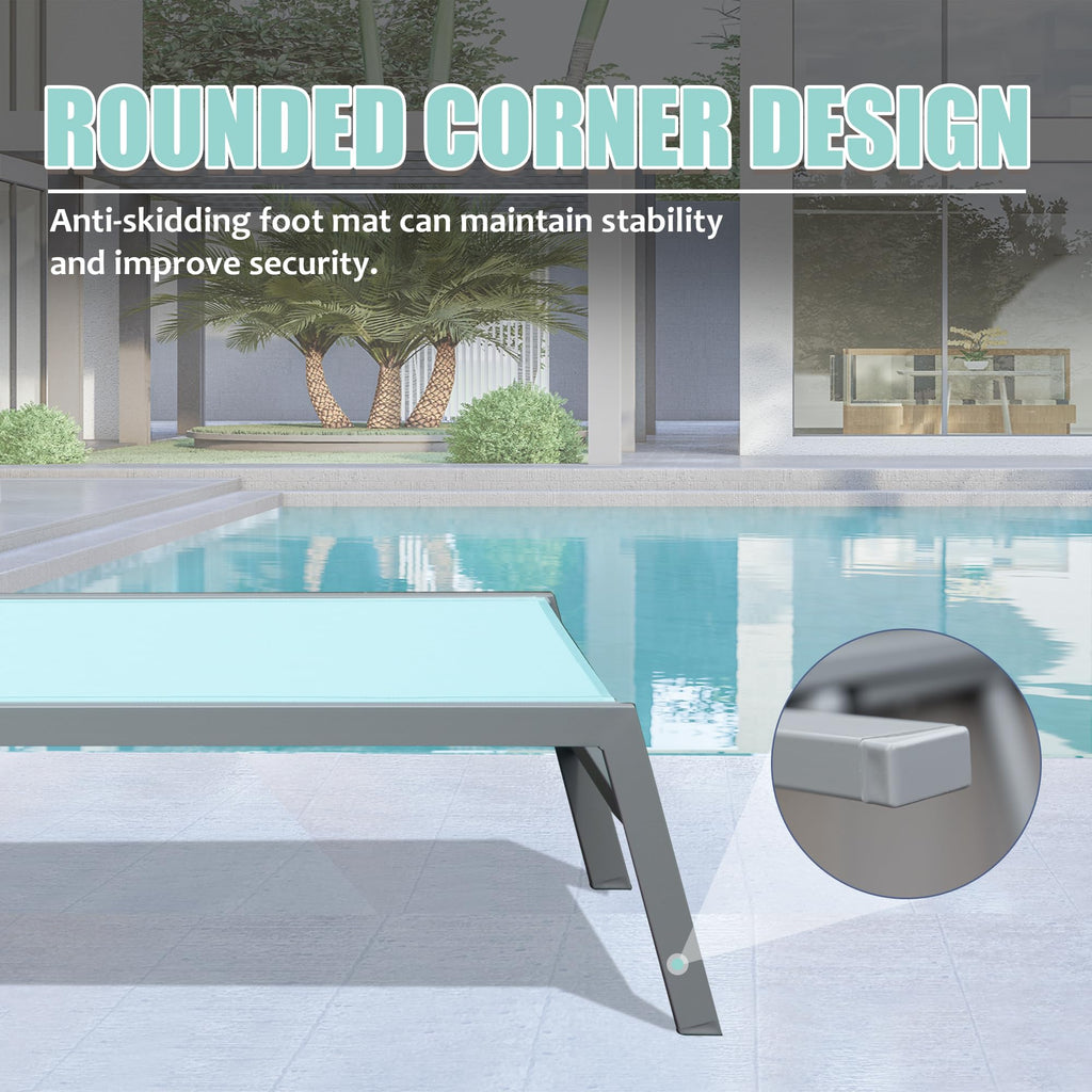 Patio Chaise Lounge Set of 3