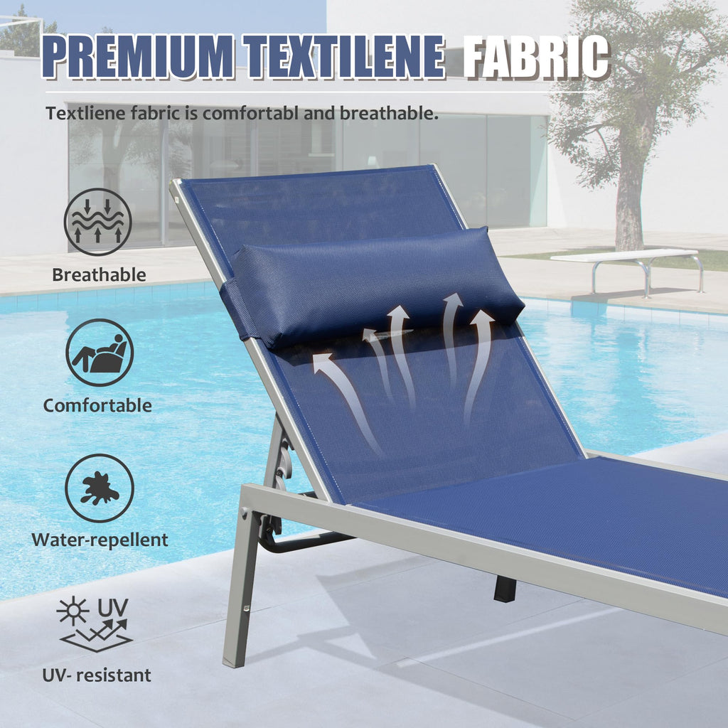 Patio Chaise Lounge Set of 3