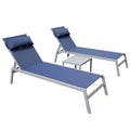 Patio Chaise Lounge Set of 3