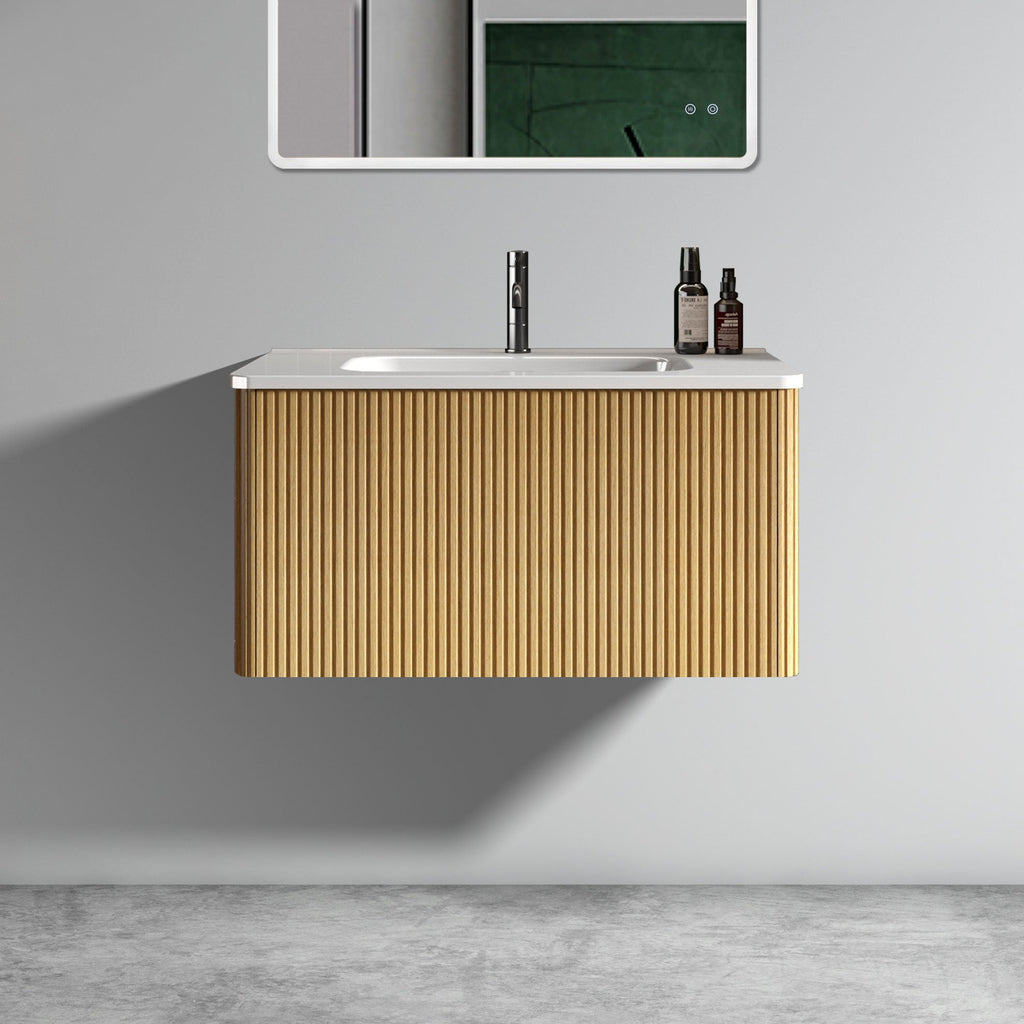 Etna 30" Striped Bathroom Vanity