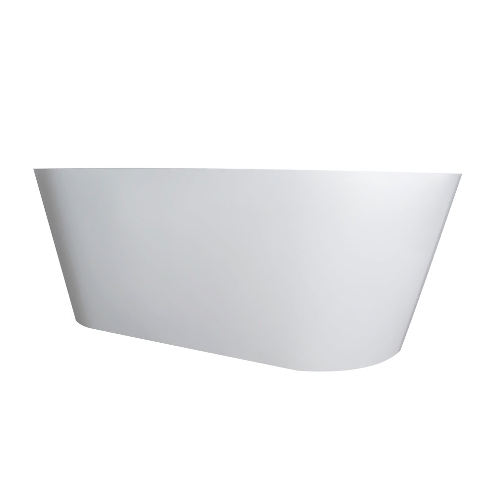 71 Inch Freestanding Solid Surface Soaking Bathtub